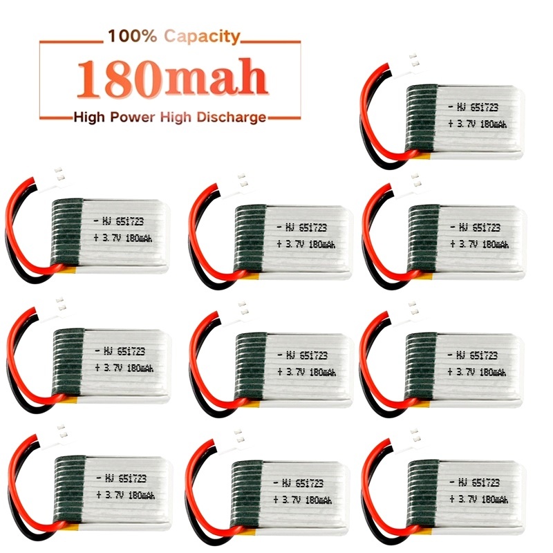 Top Rc Hobby Mini Xcub - Batteria Lipo 3.7v 180mah per JJRC