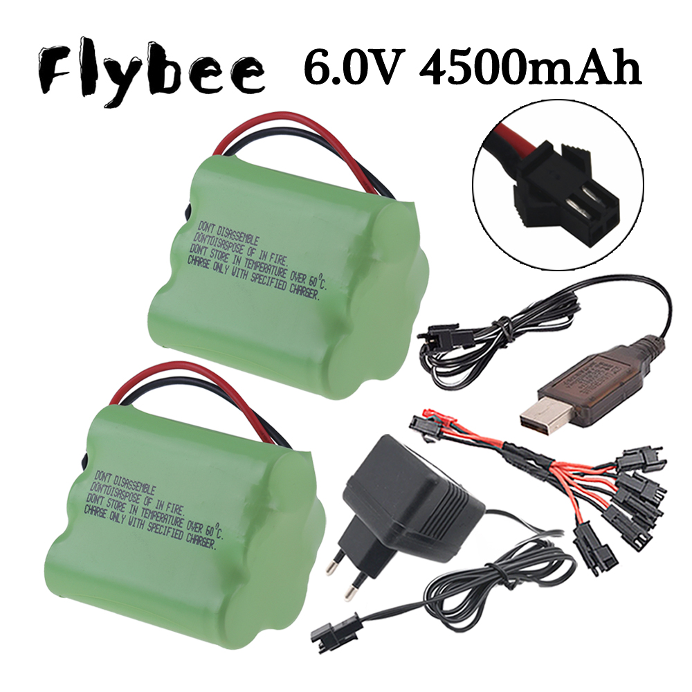 Rc Hobby Trucks - 6v 4500mAh Ni-MH Batteria SM Spina