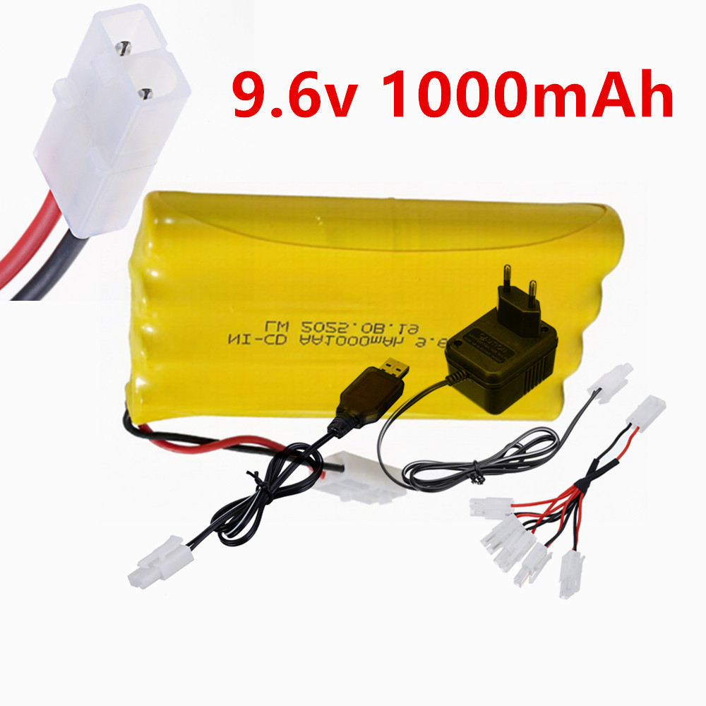 Rc Hobby Trucks - Batteria Ricaricabile Ni-CD AA 9.6v 1000mAh