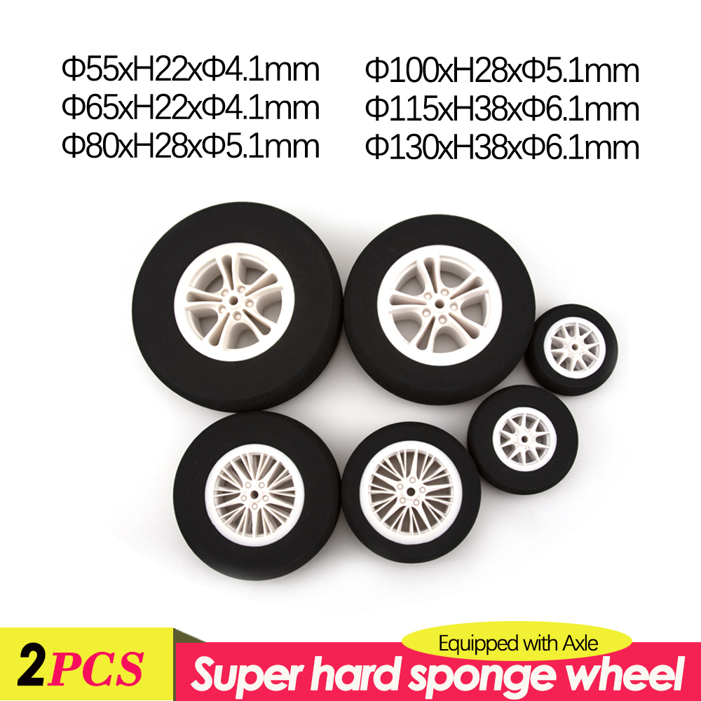 Rc Tire Foam Insert - 1 paio di pneumatici in plastica