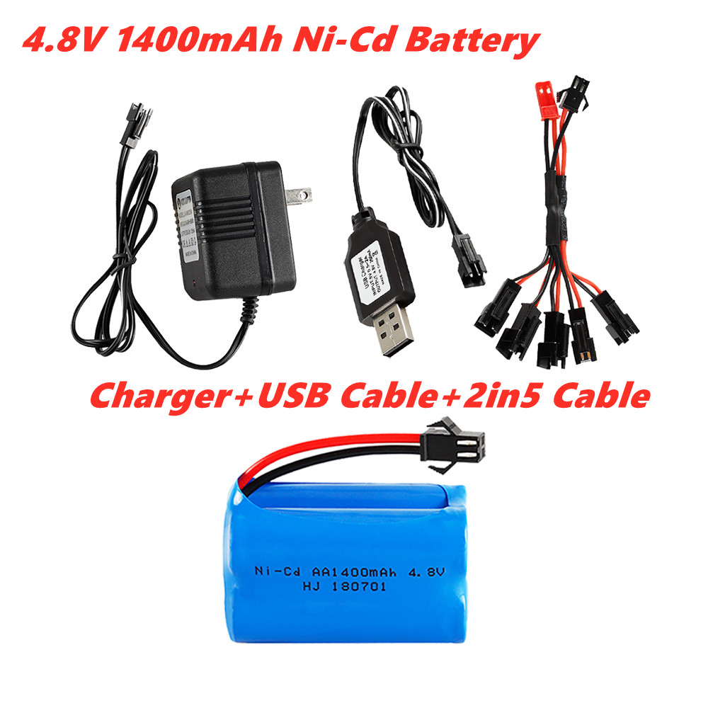 Rc Hobby Trucks - Batteria Ni-Cd da 4,8 V 1400