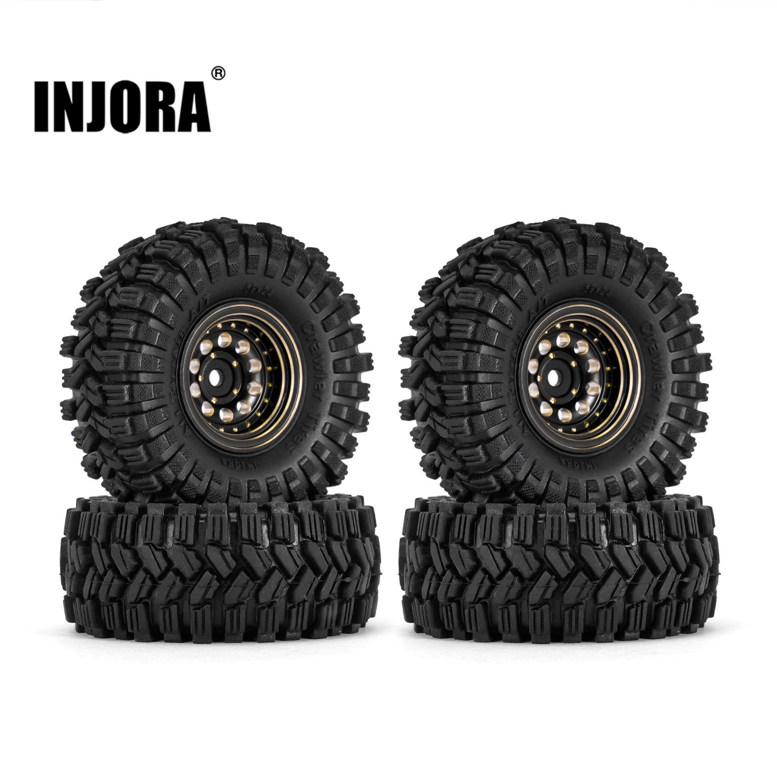 Rc Tire Foam Insert - INJORA Rivestimento Nero Ottone 1.0 