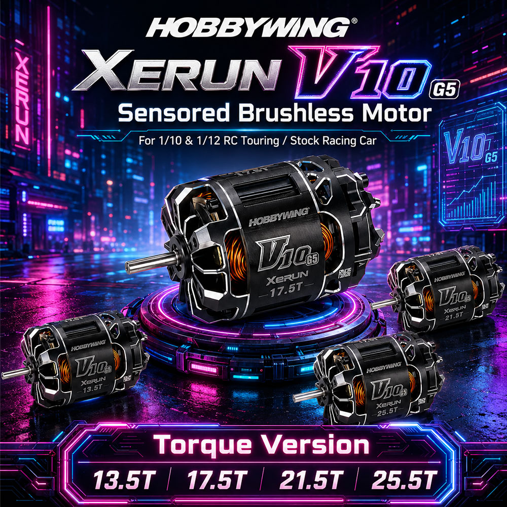 Rc Hobby Grade Plane - Motore Brushless HOBBYWING XERUN V10 G5