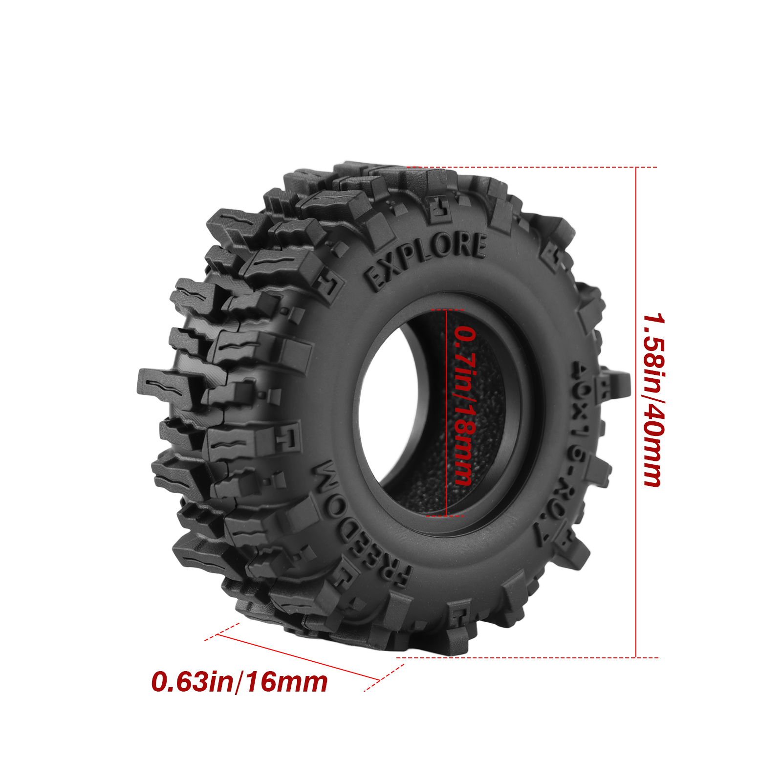 Pneumatici DashRC da 0,7'' per - Rc Tire Foam Insert recensione e prezzo