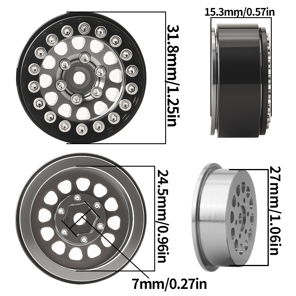 Cerchio Ruota Beadlock BDX RC  - Rc Tire Foam Insert recensione e prezzo