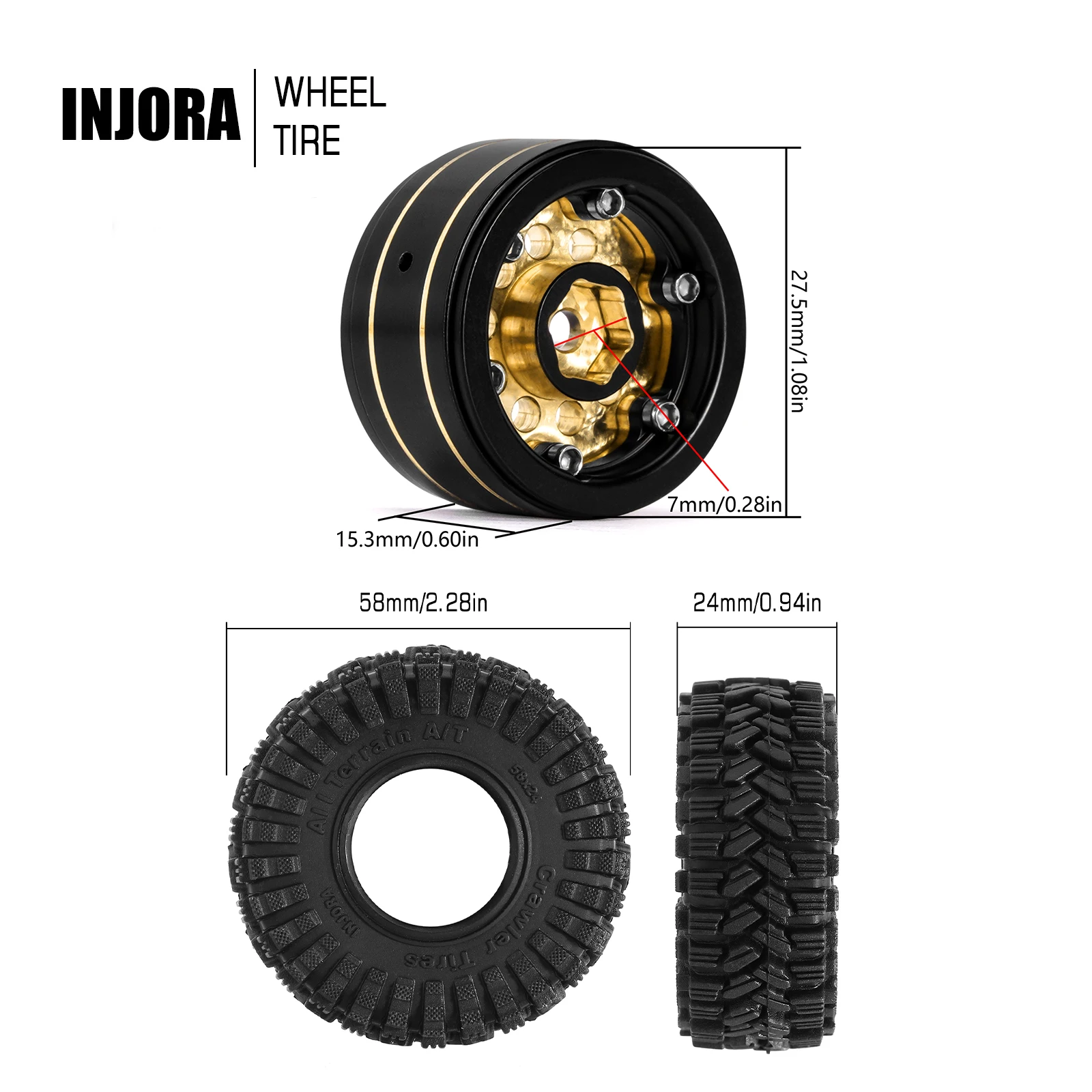 INJORA Rivestimento Nero Otton - Rc Tire Foam Insert recensione e prezzo